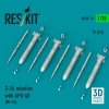 RESKIT RS35-0014 S-24 missiles with APU-68 (4 pcs) (Mi-24) (3D Printed) (1/35)